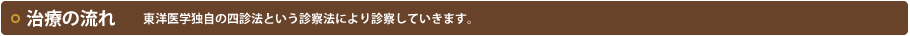 鍼灸治療の流れ